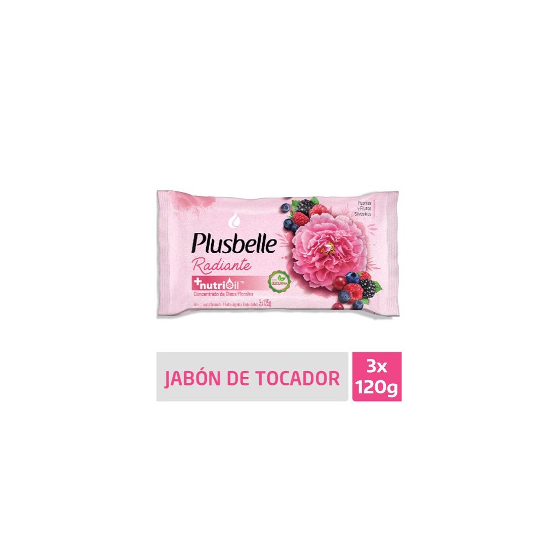 JABON PLUSBELLE 120 GRS. X 3 UN. RADIANTE (46014)