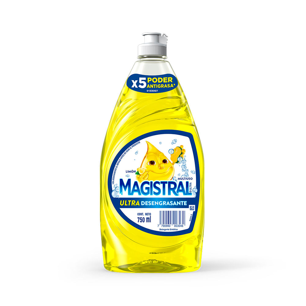 7790990003046 DET. LIQ. MAGISTRAL U. DESENGRASANTE 750 ML. LIMON (45003)