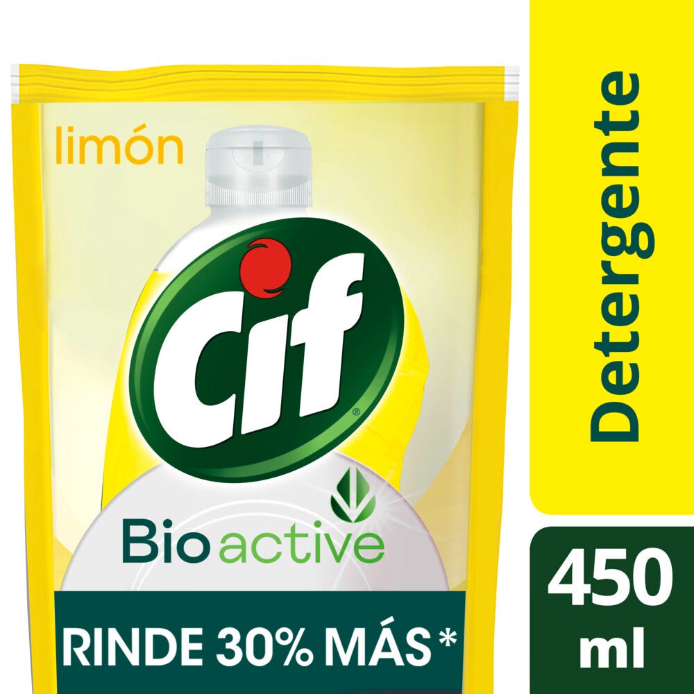 DET. LIQ. CIF BIOACTIVE D.PACK 450 ML. LIMON (69686493)