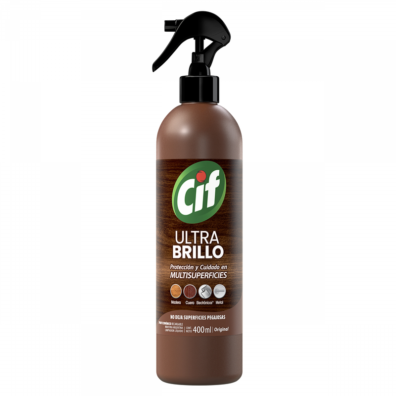 7791290792753 LIMPIADOR CIF ULTRA BRILLO MULTISUP GATILLO 400 ML.