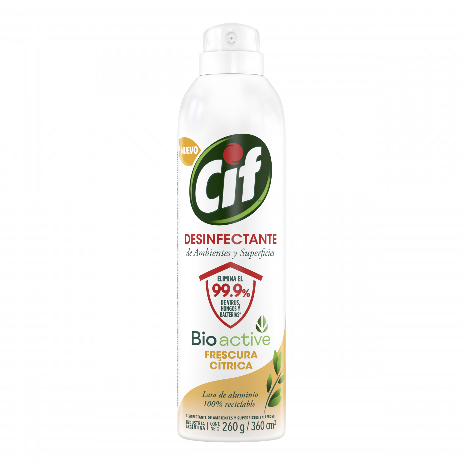 7791290795792 D. AMB. CIF DESINFECTANTE AER. 360 ML. FRESCURA CITRICA