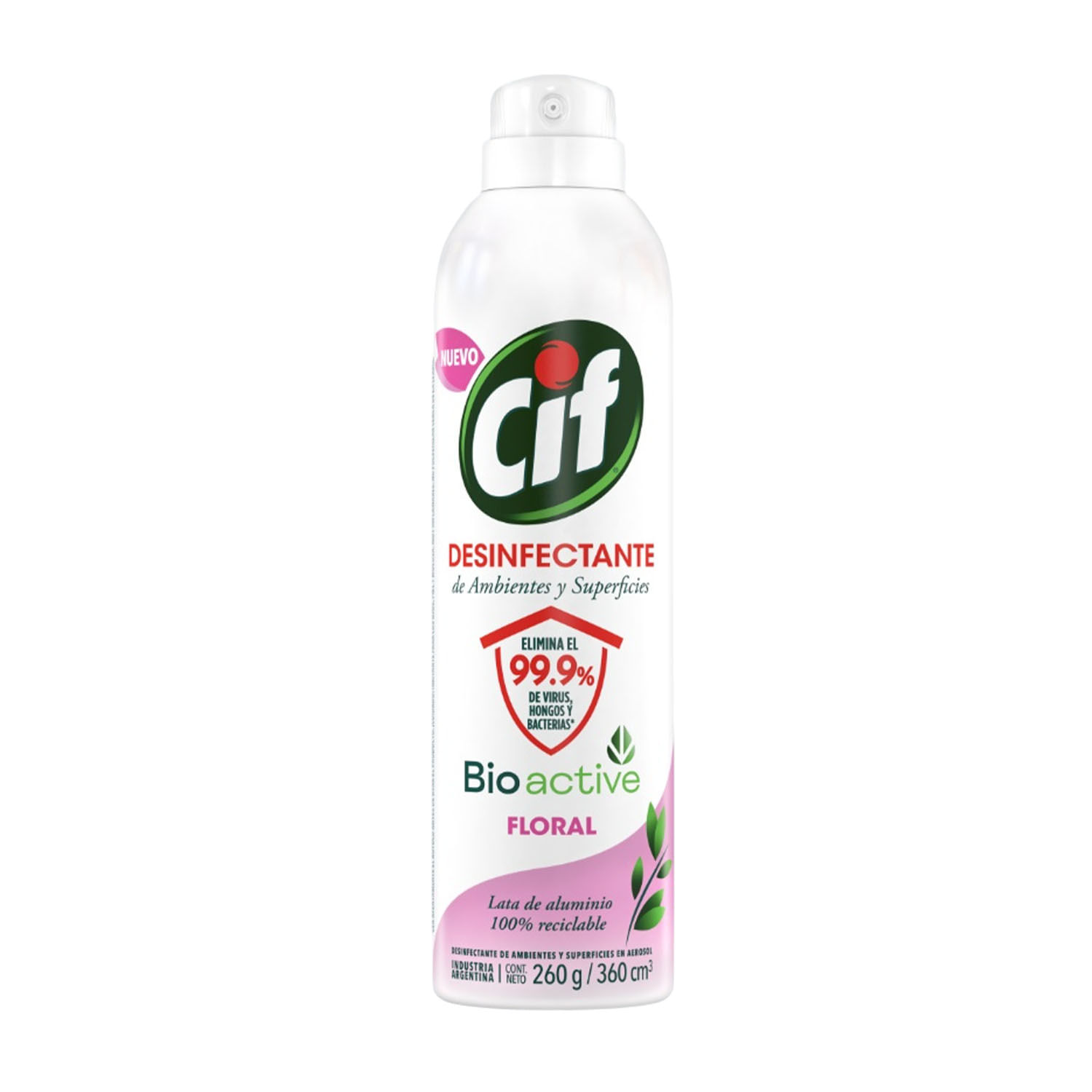 D. AMB. CIF DESINFECTANTE AER. 360 ML. FLORAL (64867987)