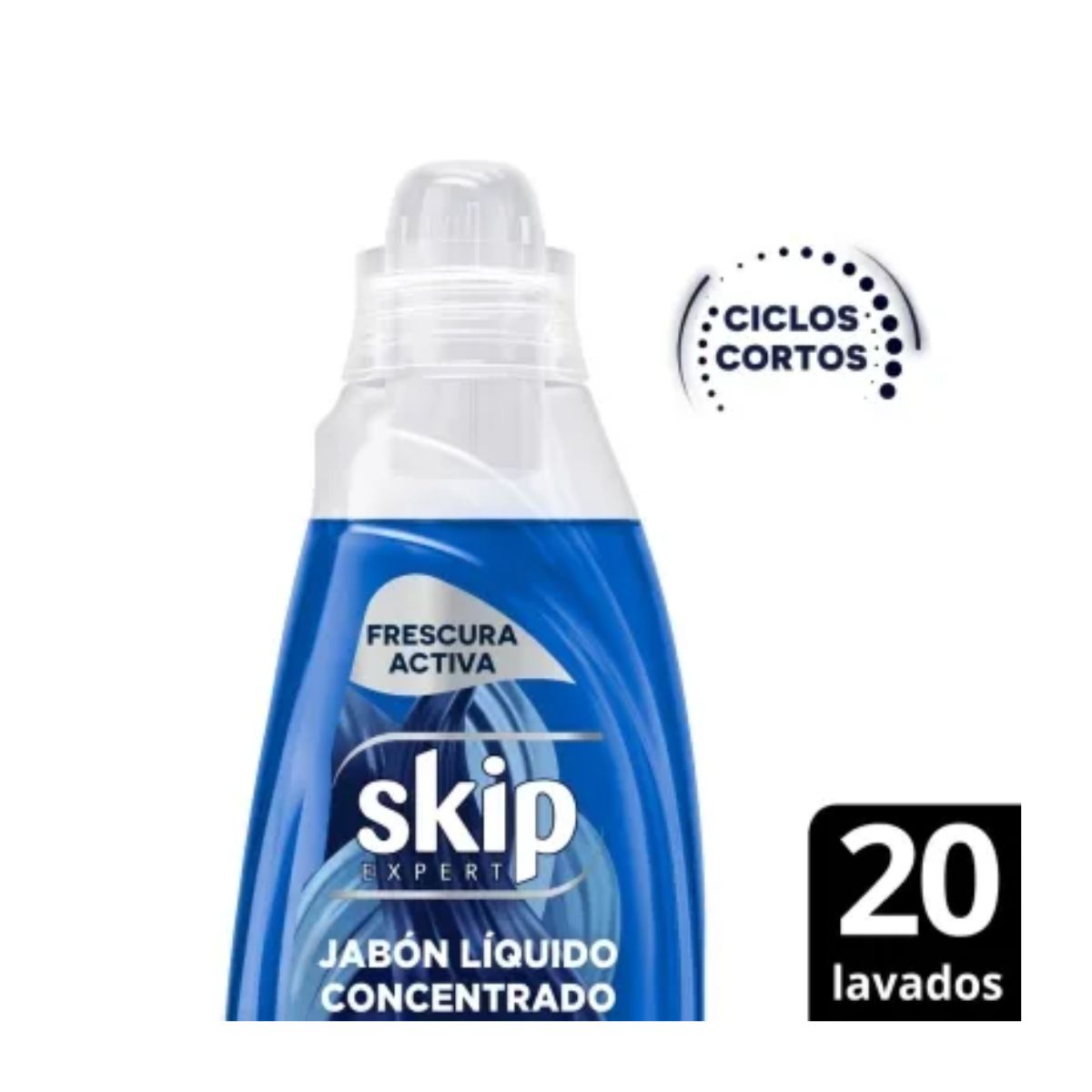 7791290796423 JABON LIQ. SKIP CICLOS CORTOS 800 ML. FRESCURA ACTIVA (64977451)