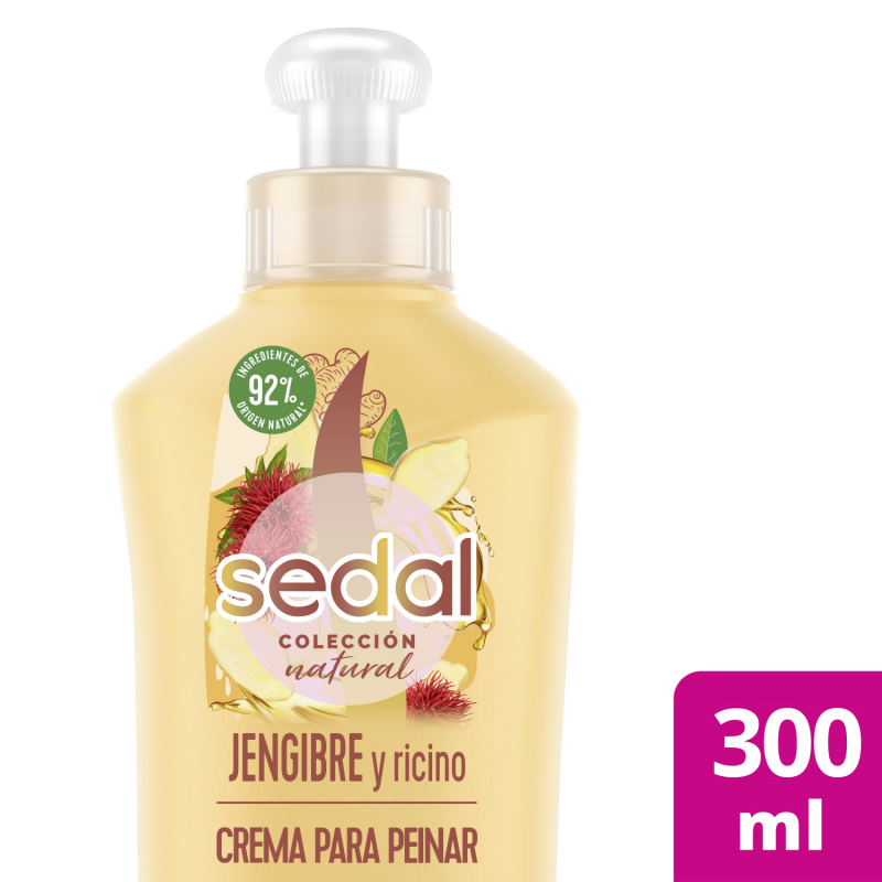 SEDAL CREMA P/PEINAR 300 ML. JENGIBRE Y RICINO (68763002)