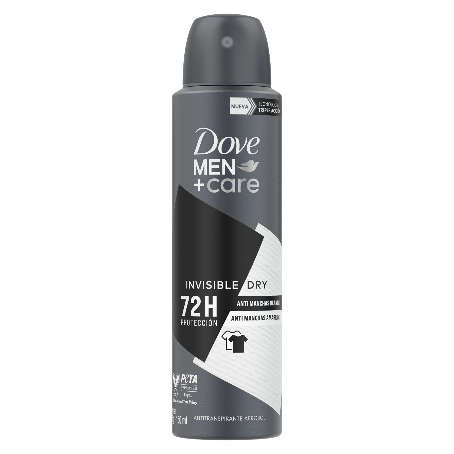 DESOD. AER. DOVE MEN +CARE 72 HS. 87 GRS. INVISIBLE DRY