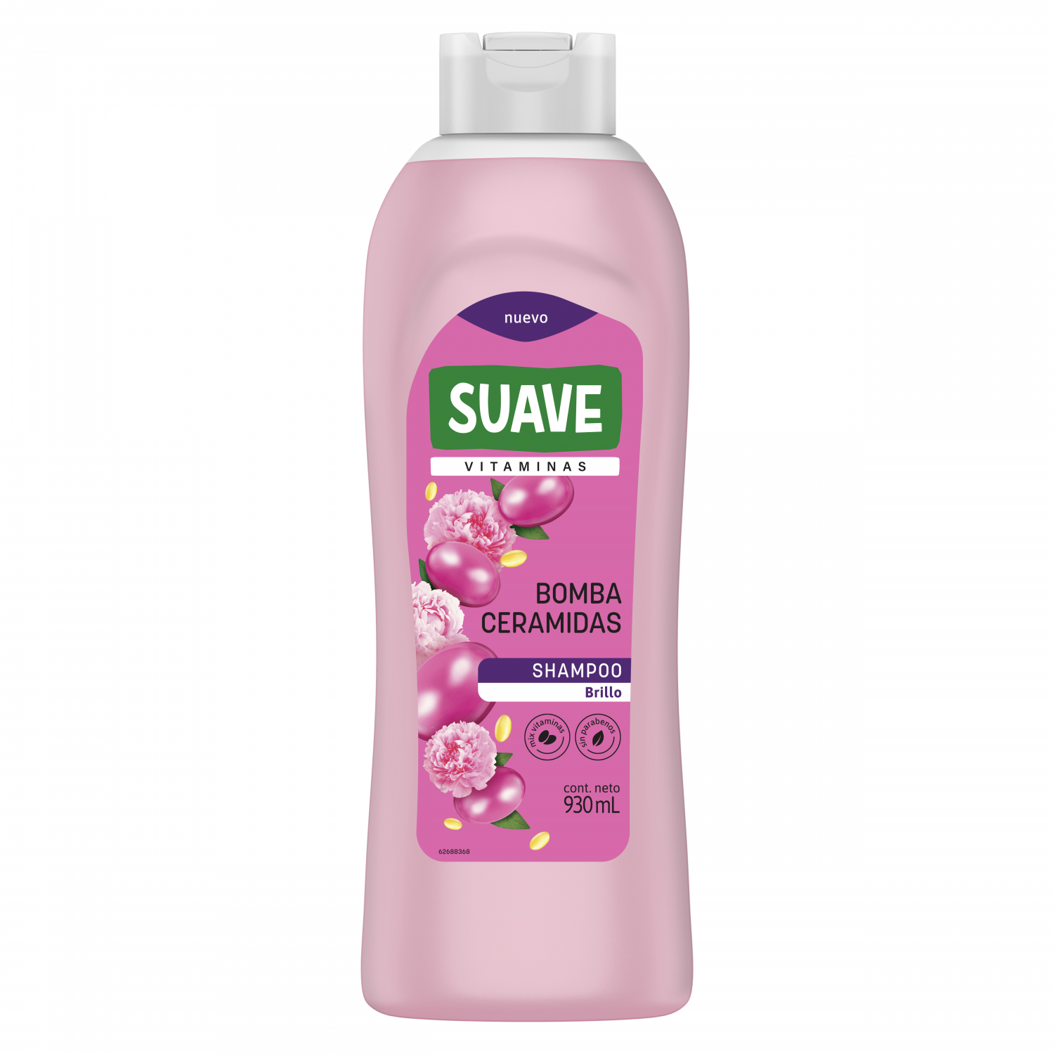 7791293050386 SHAMPOO SUAVE 930 ML. VITAMINAS BOMBA CERAMIDAS (62680206)