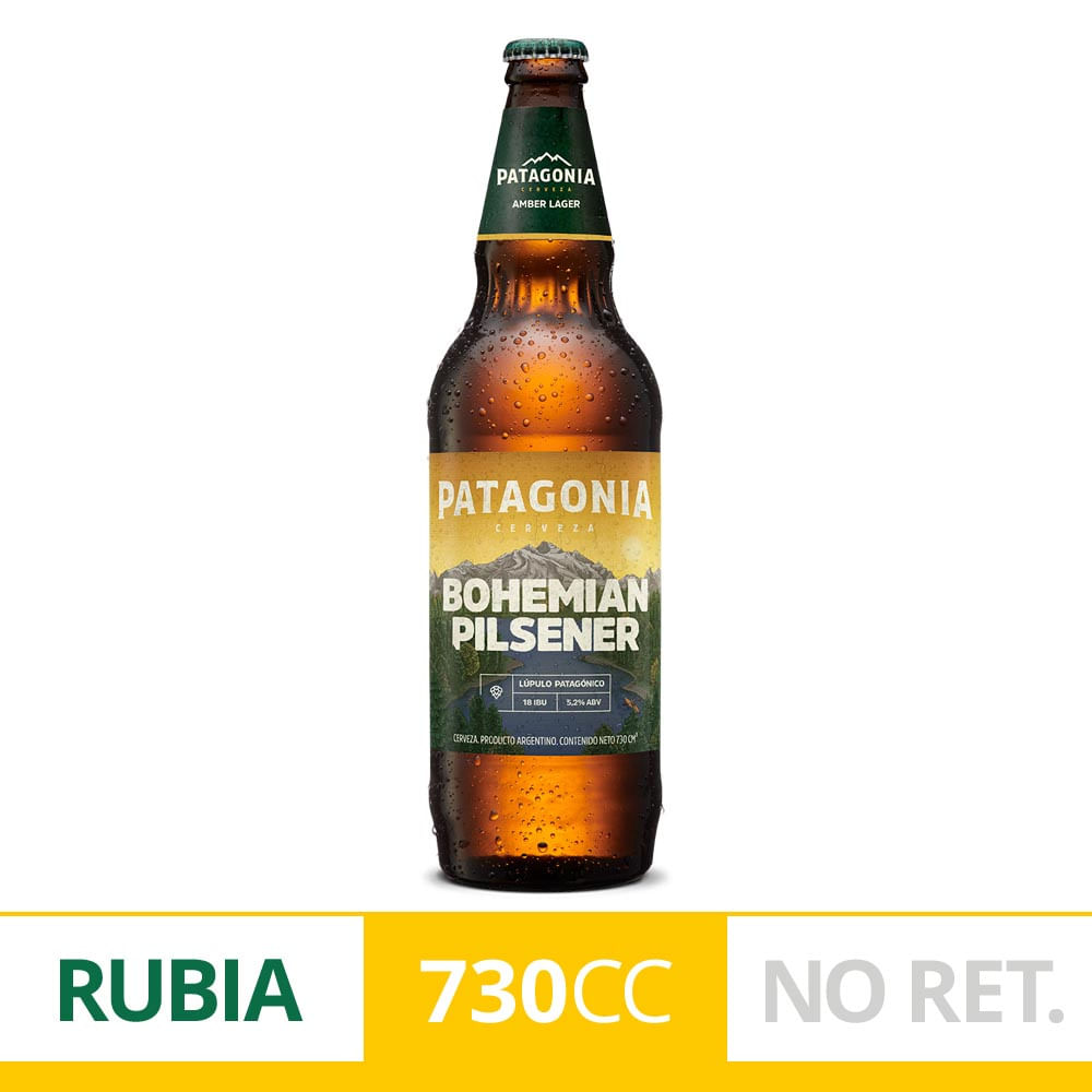 7792798002368 CERVEZA PATAGONIA BOHEMIAN OW 730 CC. (ENV. DESC.) (68771)