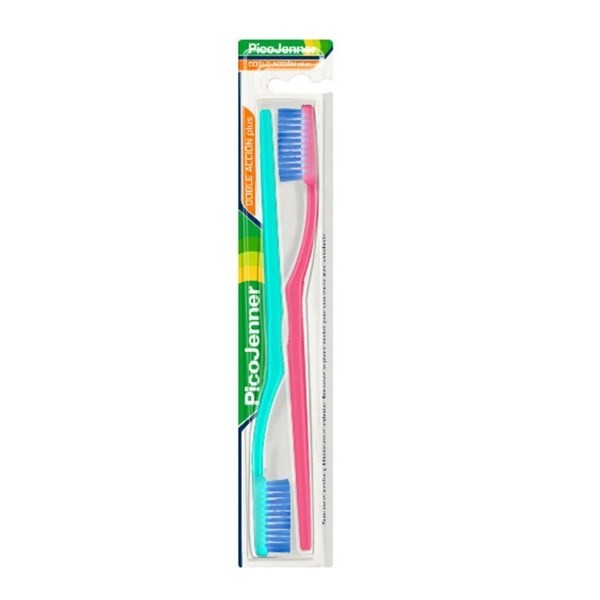 7793100151392 CEPILLO DENTAL PICO JENNER DOBLE ACCION PLUS 2 UN. (04836A)