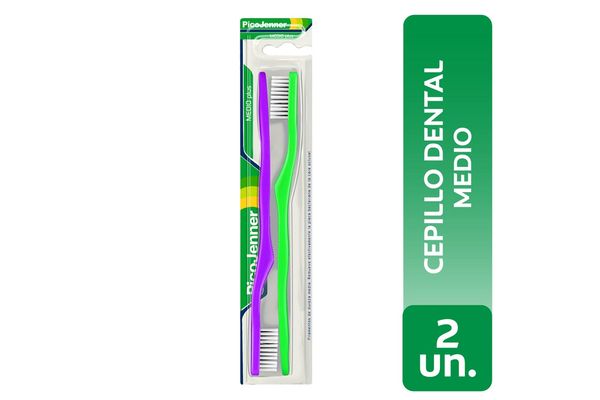 CEPILLO DENTAL PICO JENNER MEDIO PLUS 2 UN. (04838A)