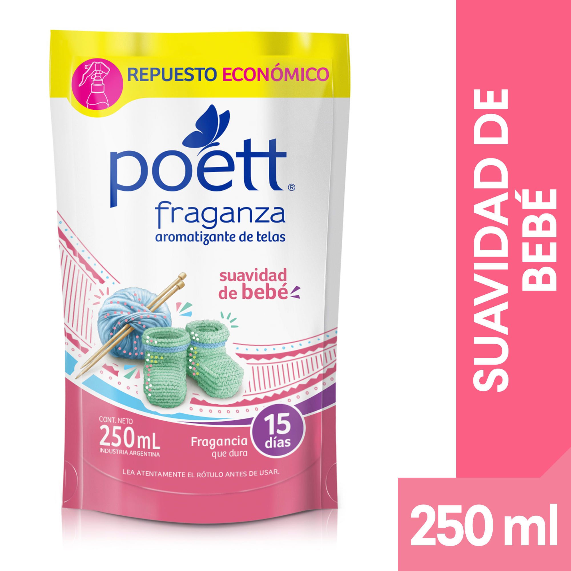 PERFUMADOR P/TELAS POETT FRAGANZA DP 250 ML. S.BEBE