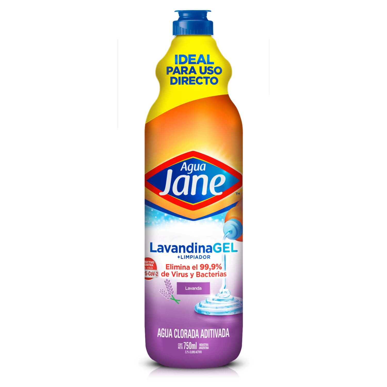 7793253005894 AGUA JANE EN GEL 750 ML. LAVANDA (1178)