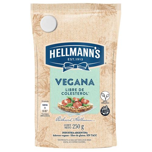 7794000002128 MAYONESA HELLMANN´S VEGANA S/TACC 250 GRS. (69682879)