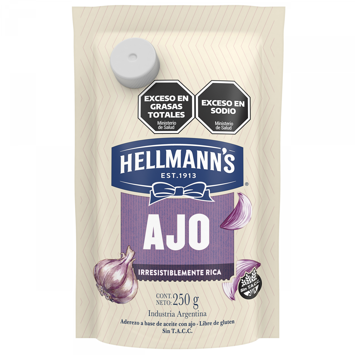 ADEREZO AJO HELLMANN`S S/TACC 250 GRS. (64327362)