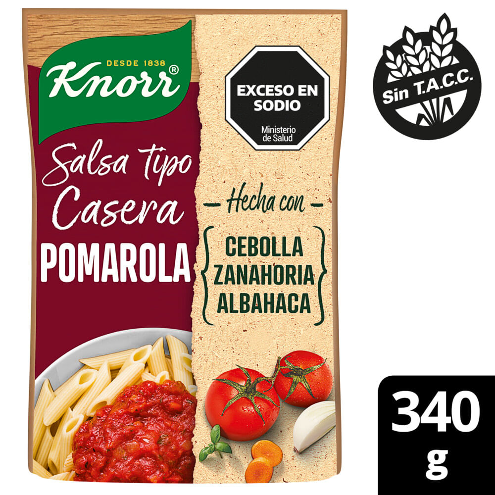 7794000008007 SALSA KNORR LISTA POMAROLA TRADICIONAL 340 GRS. (62677426)