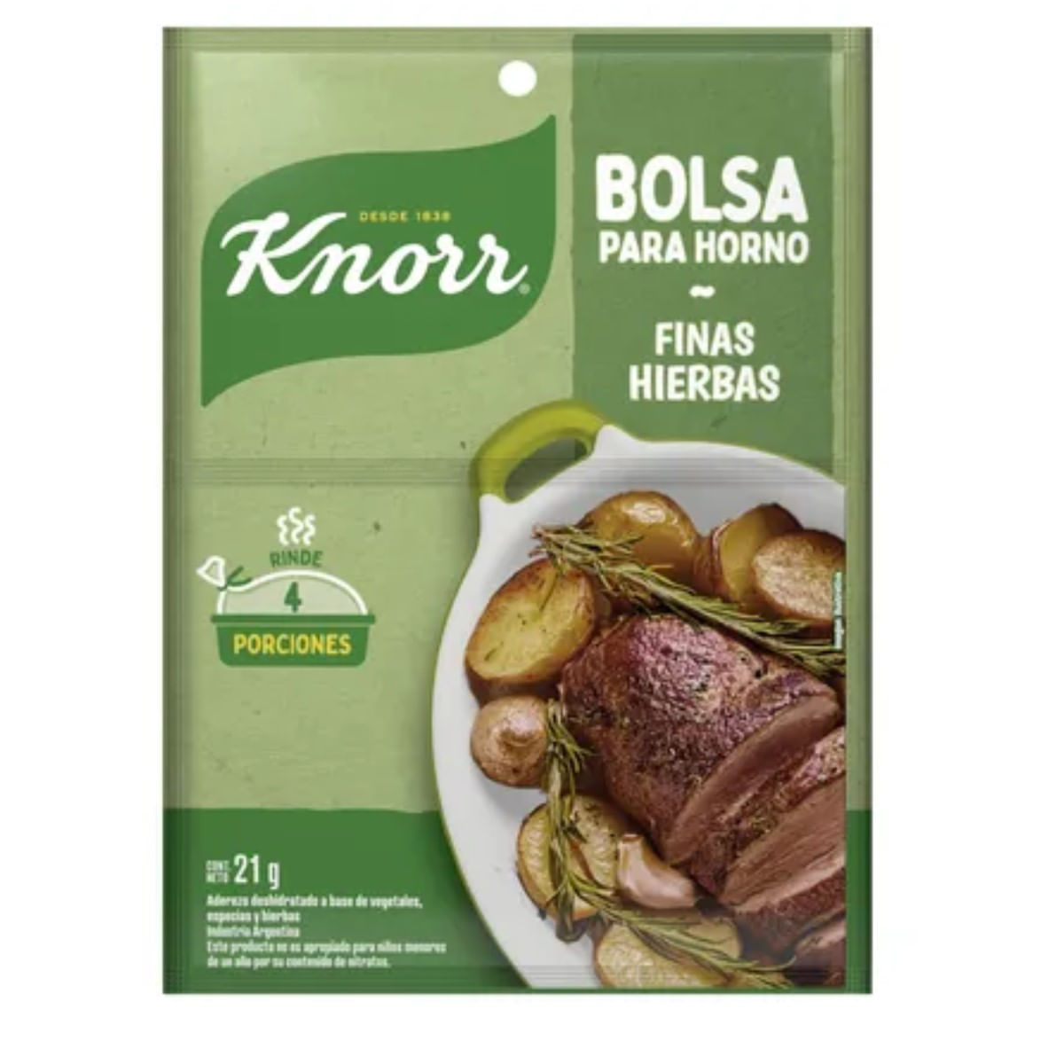 SAZON KNORR P/POLLO AL HORNO HIERBAS Y ESPECIAS 21 GRS. (64912126)