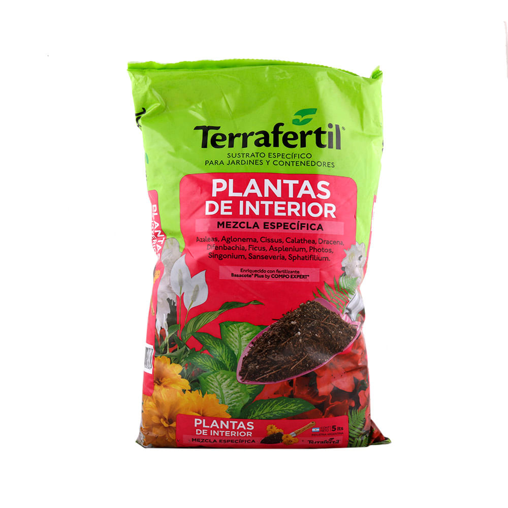 7794021000387 MEZCLA ESPECIFICA PLANTAS DE INTERIOR TERRAFERTIL 5 LTS.
