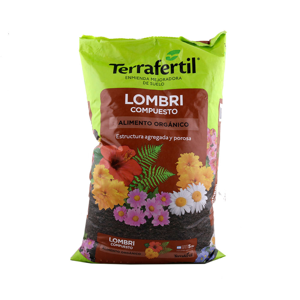 LOMBRI COMPUESTO ALIMENTO ORG. TERRAFERTIL 5 LTS. (491316)