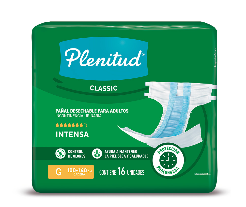7794626011122 PAÑAL PLENITUD ADULTOS CLASSIC G 16 UN. (68793895)