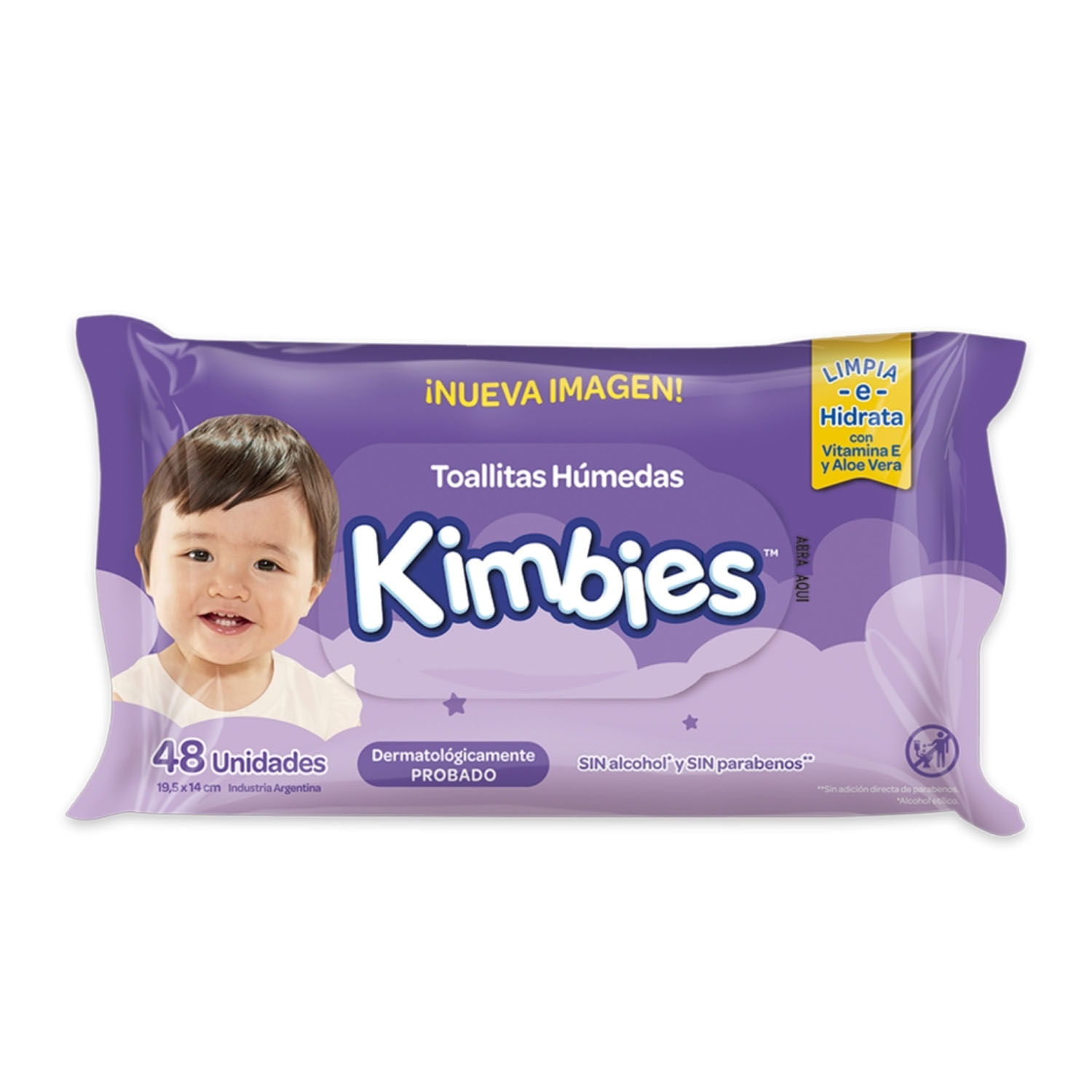 7794626012525 TOALLAS HUMEDAS KIMBIES 48 UN. (46326690)