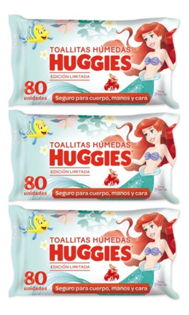 7794626013980 TOALLAS HUMEDAS HUGGIES CUIDADO 4 EN 1 DISNEY 80 UN.