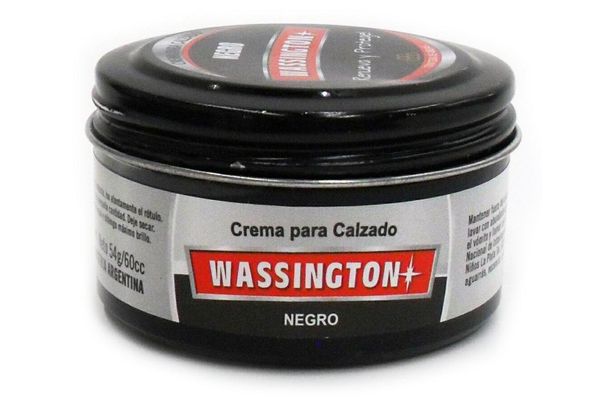 77958945 CREMA P/CALZADO WASSINGTON NUTRIENTE 54 GRS. NEGRO (309)