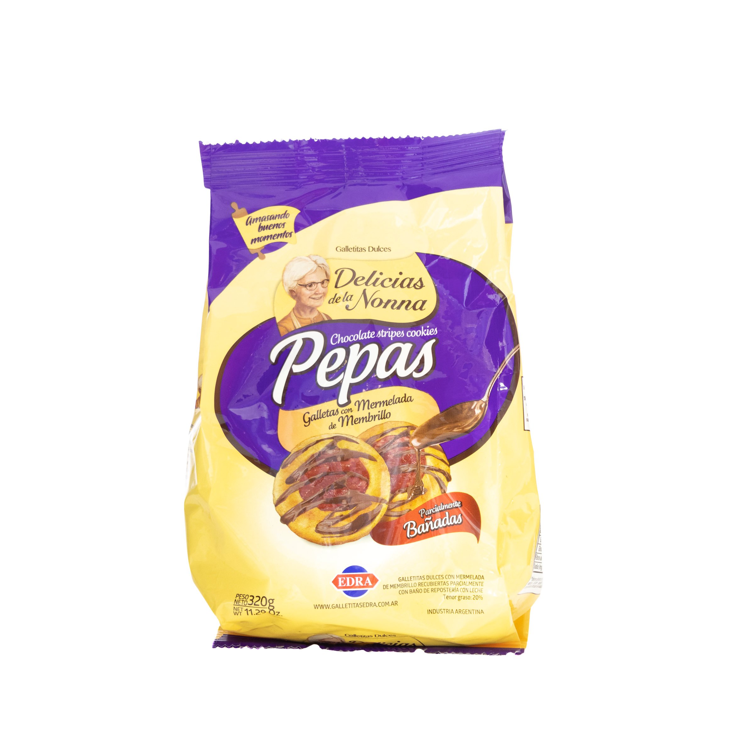 GALLETITA DELICIAS DE LA NONNA 320 GRS. PEPAS MARMOLADAS