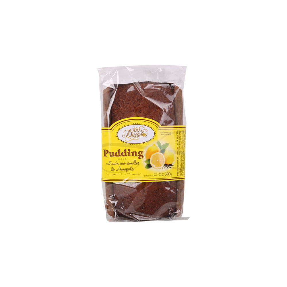 7798164160205 BUDIN 100 DUCADOS 300 GRS. LIMON Y SEM. AMAPOLA (107120205)