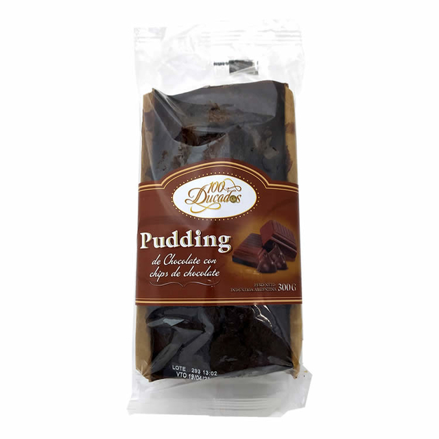 BUDIN 100 DUCADOS 300 GRS. CHOCOLATE C/CHIPS (107120212)
