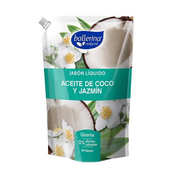 7804920003065 JABON BALLERINA LIQ. DP. 750 ML. AC. COCO/JAZMIN (7869)