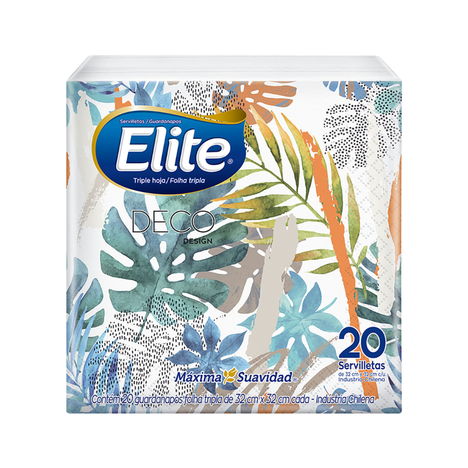 7806500224129 SERVILLETA ELITE MESA DECO 20 UN. 32 X 32 CM. (1501)