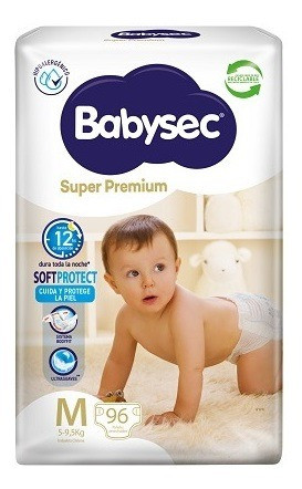 7806500751960 PAÑAL BABYSEC SUPER PREMIUM MED. X 96 UN. (3967)