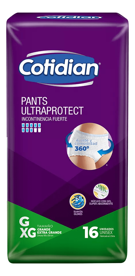 7806500771531 PAÑAL COTIDIAN PANTS ULTRA PROTECT G / XG X 16 UN. (4282)