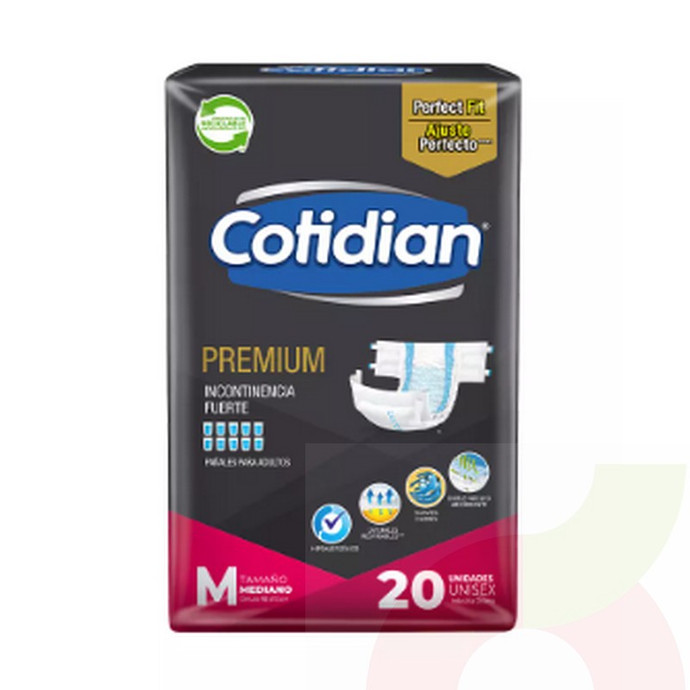 7806500775867 PAÑAL COTIDIAN PREMIUM MED. 20 UN. (4408)