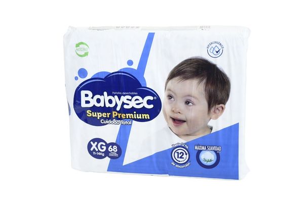 7806500799351 PAÑAL BABYSEC SUPER PREMIUM XG X 68 UN. (3969)