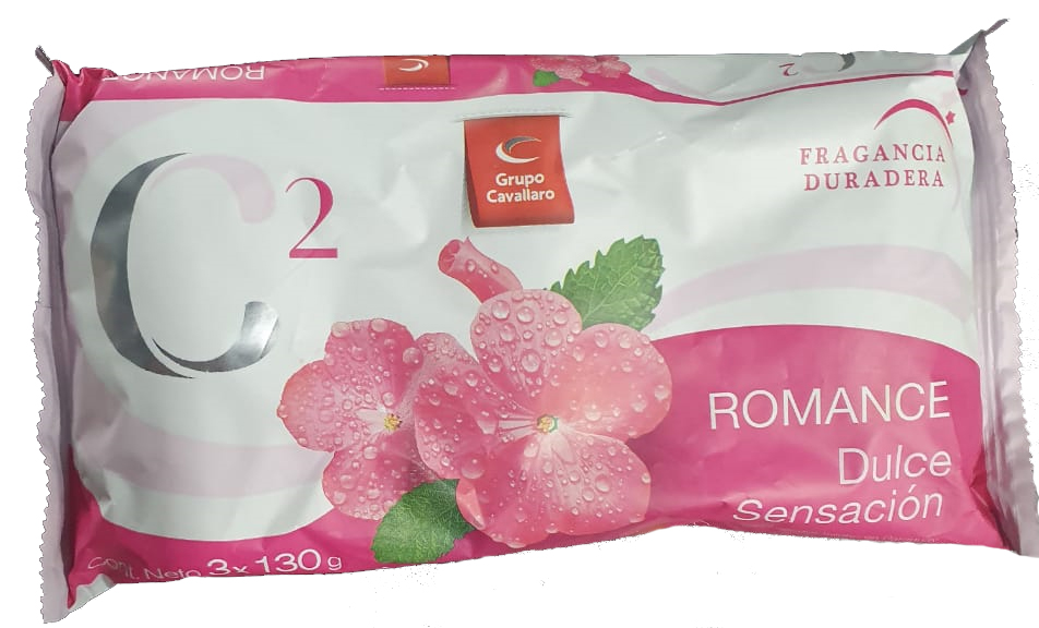 7840118219252 JABON CAVALLARO C2 130 GRS. X 3 UN. ROMANCE/DULCE PASION