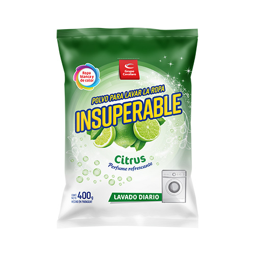7840118219412 JABON EN POLVO INSUPERABLE 400 GRS. CITRUS (10211)