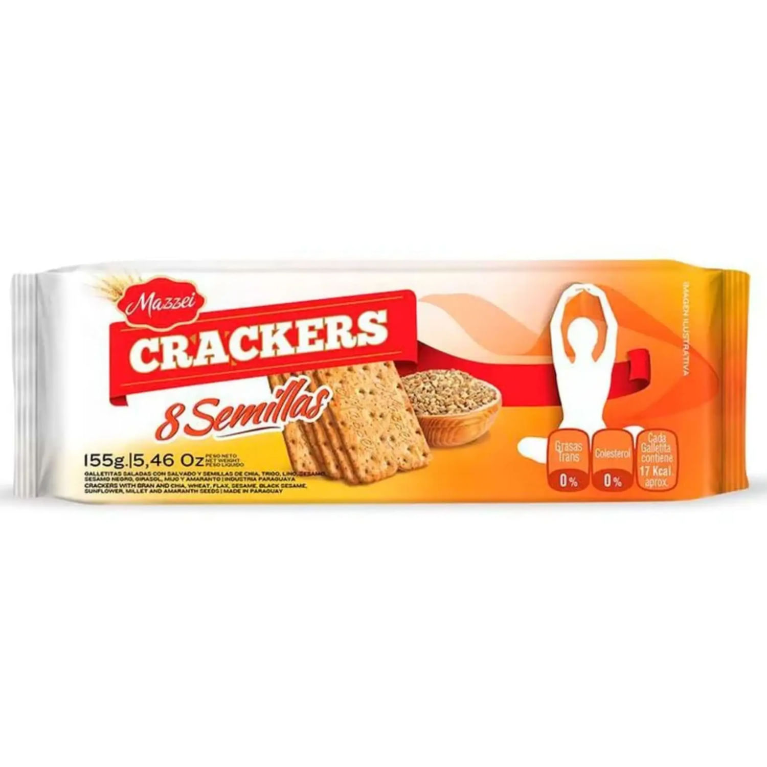 GALLETITA MAZZEI CRACKERS 155 GRS. C/SESAMO (58031)