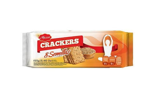 GALLETITA MAZZEI CRACKERS 155 GRS. 8 SEMILLAS (58030)
