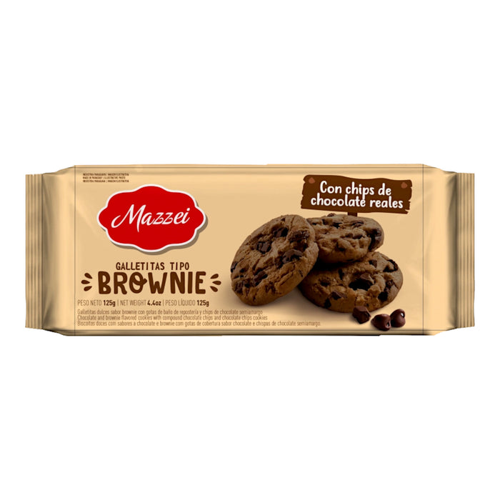 GALLETITA MAZZEI COOKIES 100 GRS. BROWNIE C/CHIPS CHOCOLATE