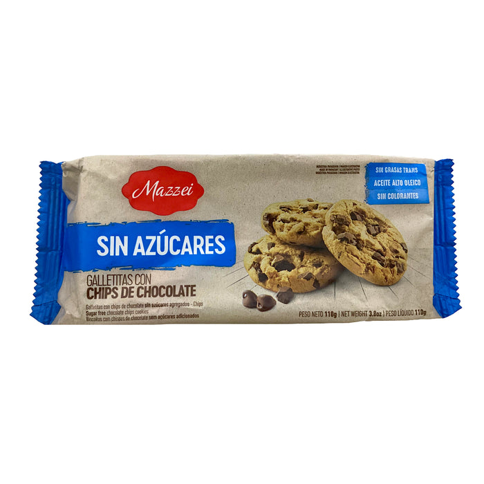 GALLETITA MAZZEI S/AZUCAR 110 GRS. C/CHIPS CHOCOLATE (58048)