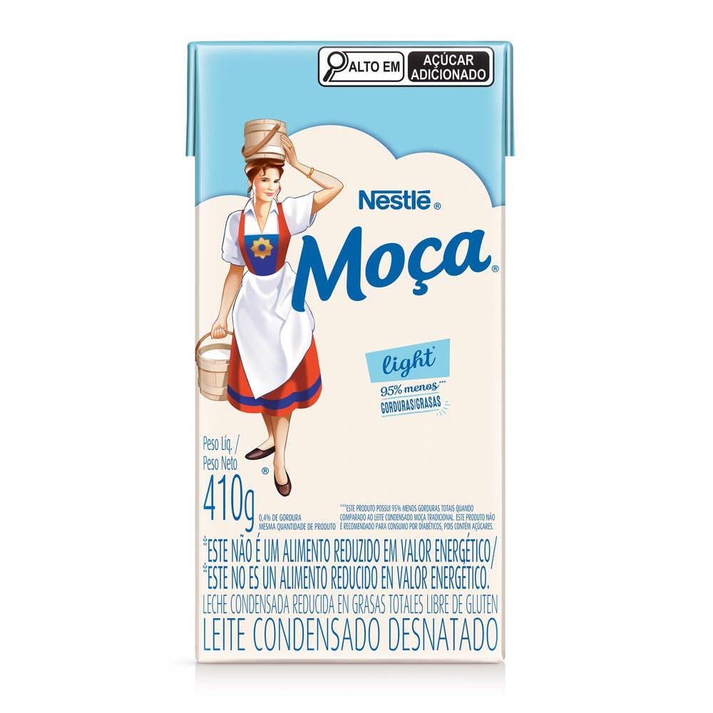 7891000107041 LECHE CONDENSADA DESNATADA MOCA NESTLE LIGHT 410 GRS. TETRA A/FACIL(12439770)