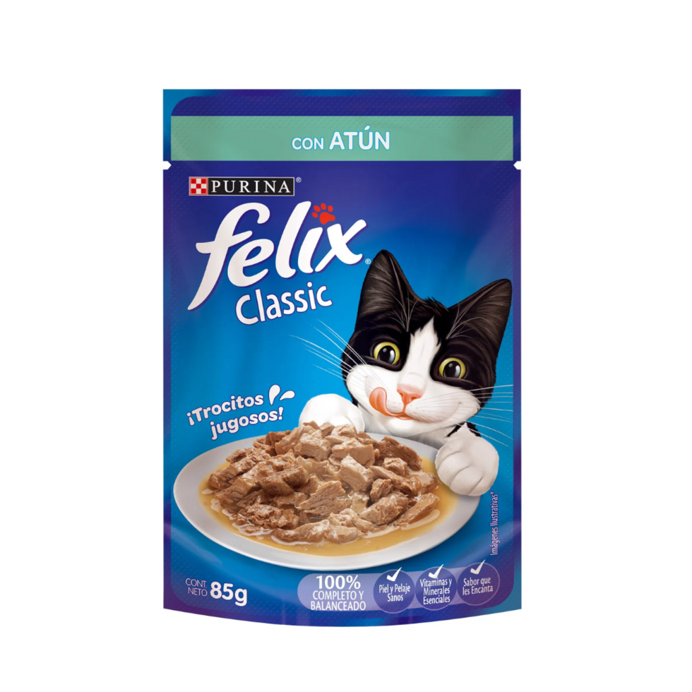 7891000120774 ALIM. P/MASCOTAS FELIX 85 GRS. ATUN EN SALSA (9714)