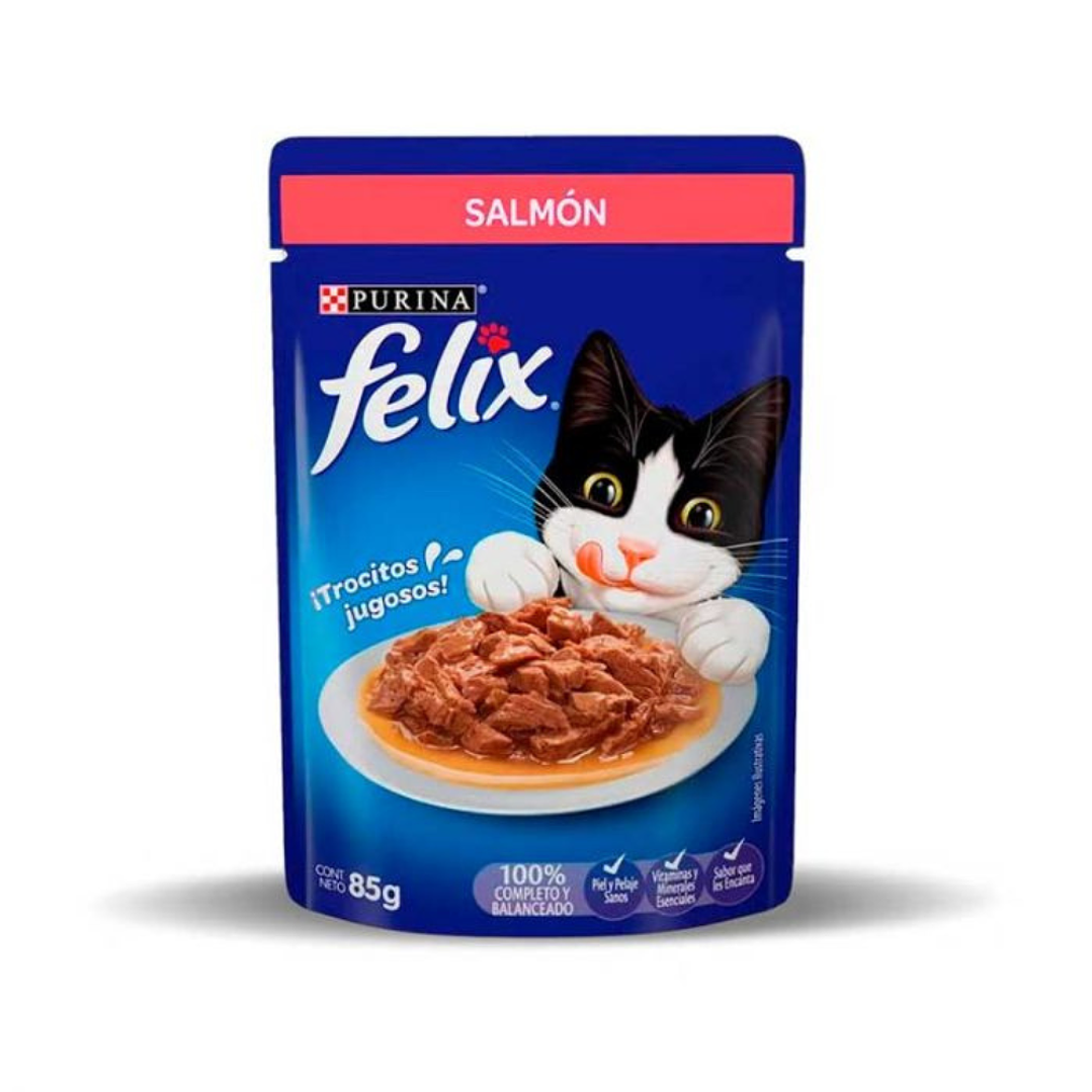 7891000241080 ALIM. P/MASCOTAS FELIX FANTASTIC 85 GRS. SALMON EN SALSA (9712)
