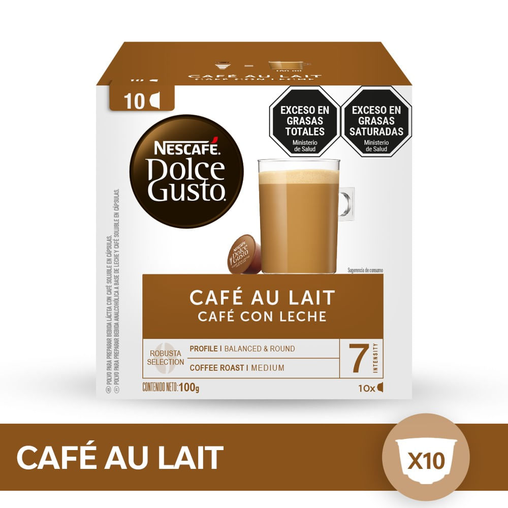 CAFE NESCAFE DOLCE GUSTO AU LAIT 10 CAP. 100 GRS. (12551459)