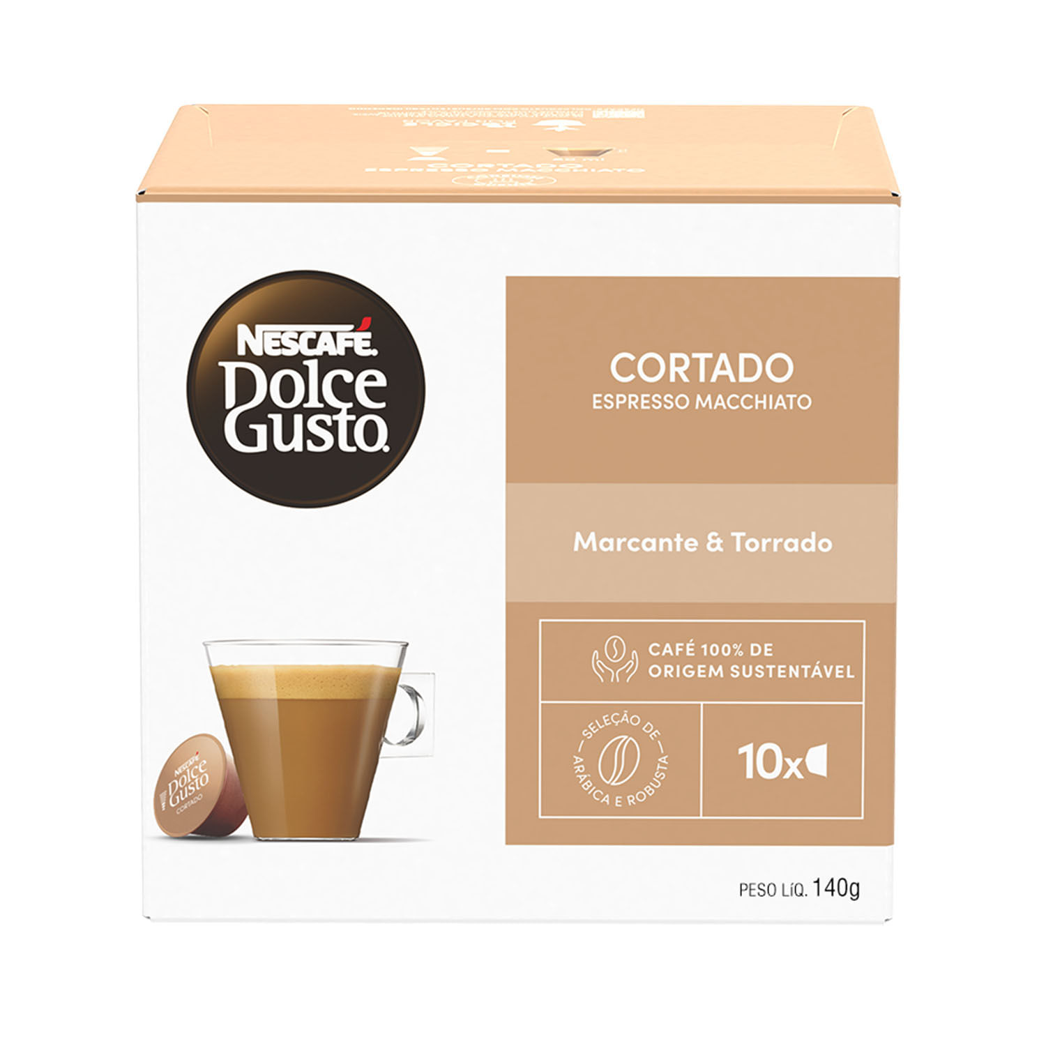 CAFE NESCAFE DOLCE GUSTO ESPRESSO MACCHIATO 10 CAP. 63 GRS.(12552633)