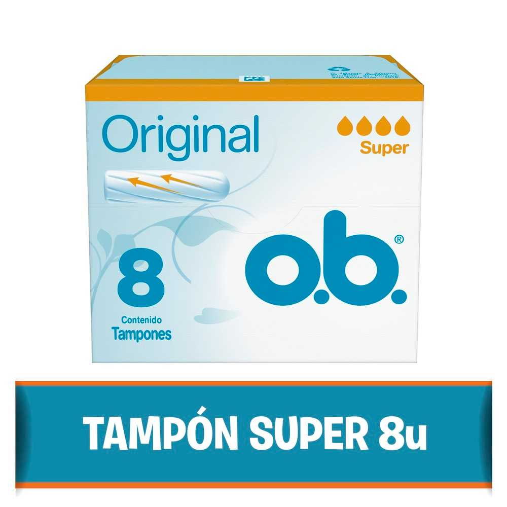 7891010245566 TAMPONES O.B. 8 UNIDADES SUPER (556776)