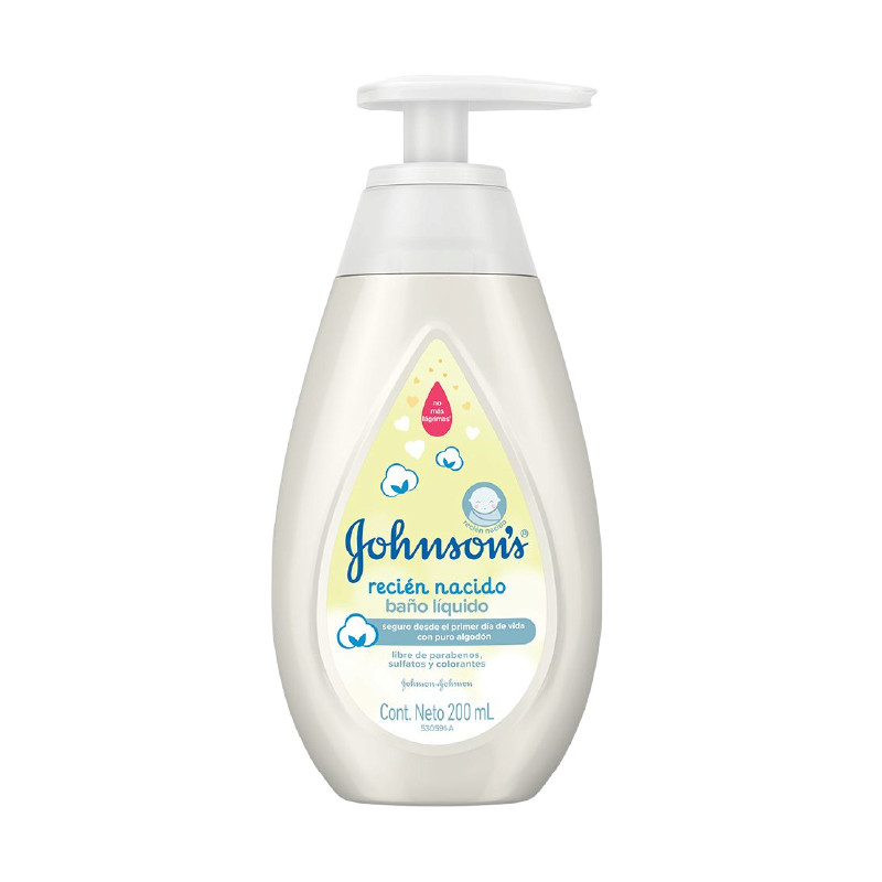 7891010255145 JABON JOHNSON BAÑO LIQ. 200 ML. RECIEN NACIDO (571928)