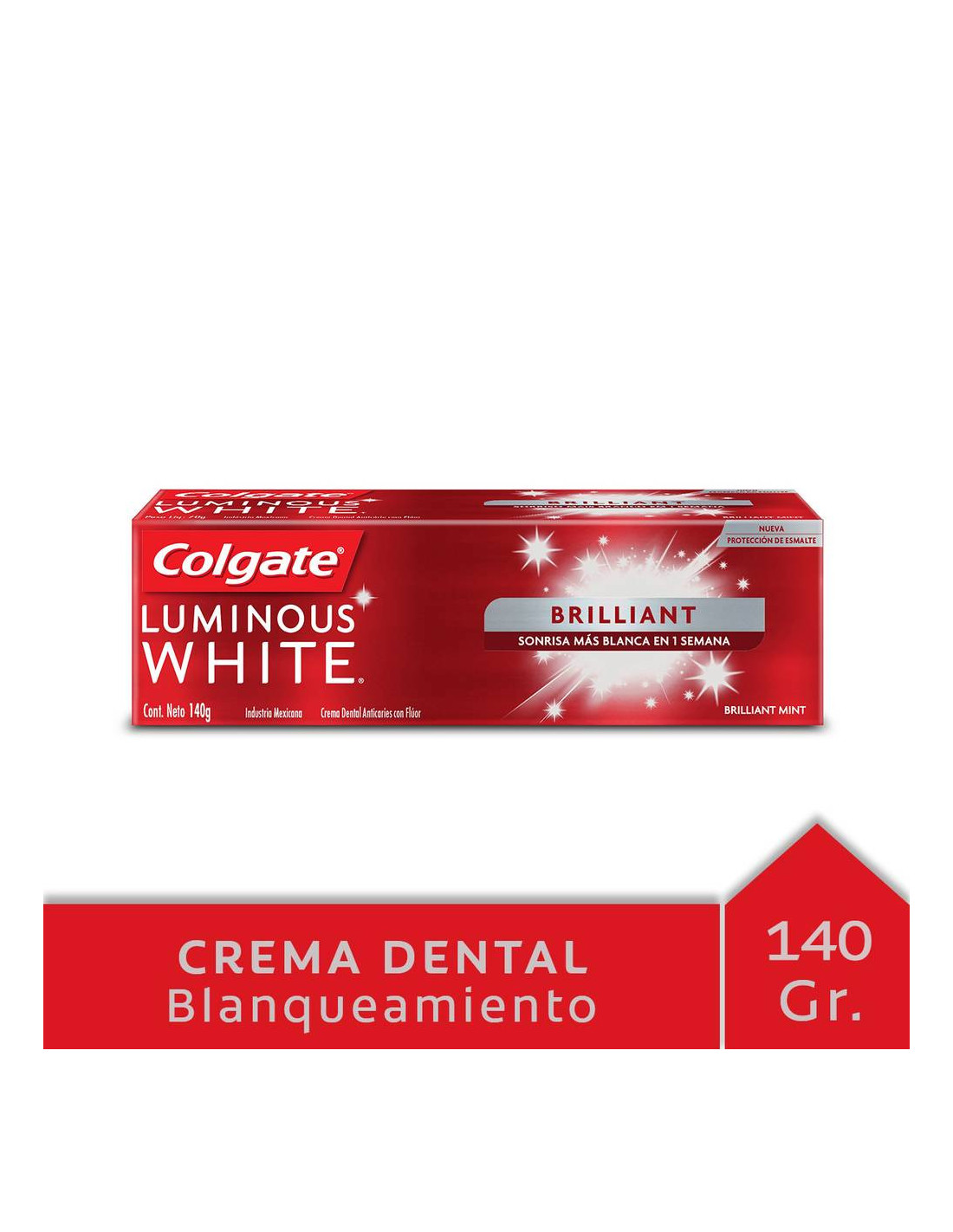 7891024005064 COLGATE LUMINOUS 140 GRS. WHITE BRILLIANT (03805A)