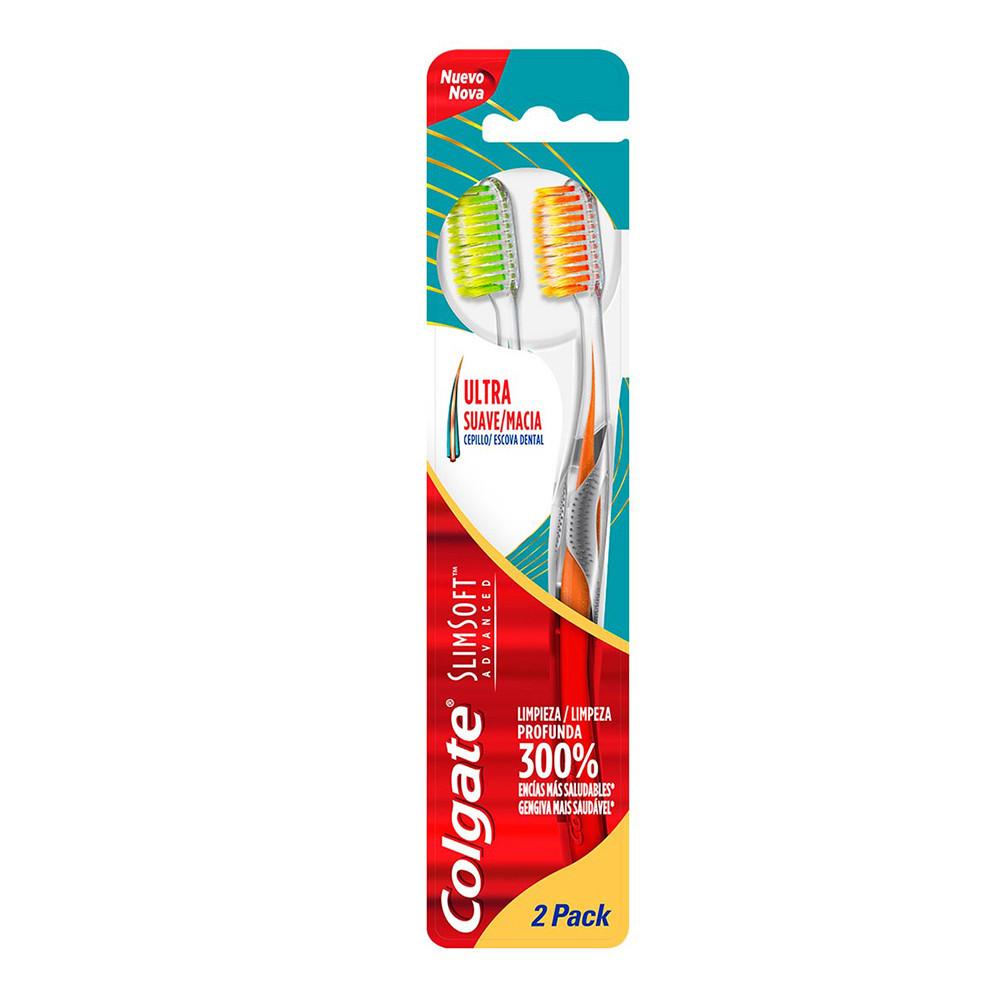 7891024064313 CEPILLO DENTAL COLGATE SLIM SOFT ADVANCED X 2 (61000231)