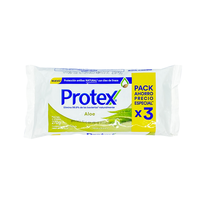 7891024113639 JABON PROTEX 90 GRS. X 3 UN. ALOE (61036084)